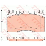 Set placute frana Trw GDB1906, parte montare : punte spate