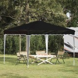 vidaXL Cort de Petrecere Pop-up Negru 288 x 288 x 245 cm 42019755