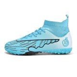 Ghete de fotbal MBrands, 8.0 cu glezna pentru teren sintetic, turcoaz 33