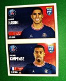 The Golden World of Football, Fotbal 2022, 171a Autocolante stickere Panini FIFA 365 doi jucători Paris Saint-Germain: Achraf Hakimi, Presnel Kimpembe
