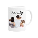 Cana alba personalizata "Family 2", INOVATIX&reg;. 330ml