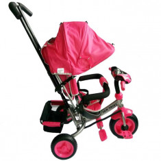 Tricicleta Multifunctionala Cu Sunete Si Lumini Lux Trike Pink foto
