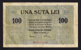 ROMANIA 100 Lei BGR 1917 - VG . Banca Generala Romana . Stare buna, mai rara