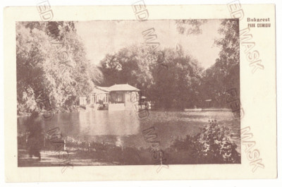 4884 - BUCURESTI, Cismigiu Park and Lake, Romania - old postcard - unused foto