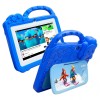 Tableta educationala ZYTEQ&reg;️ copii 7&quot;, 4GB RAM, 128GB ROM, Android, WiFi, HD, 3-12 ani, jocuri, Play Store, 3200mAh, carcasa rezistenta, albastru, Otel inoxidabil