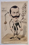 VICTOR EMMANUEL AL III - LEA , REGE AL ITALIEI ( 1900- 1947 ), CARICATURA de PAUTOT , CARTE POSTALA , CLASICA