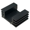Radiator extrudat, aluminiu, 25.4mm x 32mm, neagra, STONECOLD, HS-132-25, T136833