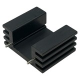 Radiator extrudat, aluminiu, 25.4mm x 32mm, neagra, STONECOLD, HS-132-25, T136833