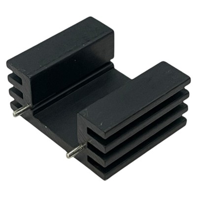 Radiator extrudat, aluminiu, 25.4mm x 32mm, neagra, STONECOLD, HS-132-25, T136833 foto