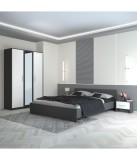 Dormitor Hera Gri Cu Oglinda 140x200cm