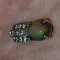 Pandantiv argint 925 placat cu aur alb galben cu opalde foc caboson oval cut !