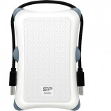 HDD extern portabil Silicon Power Armor A30 2TB, Anti-shock, USB 3.0, Alb