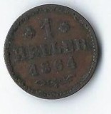 Moneda 1 heller 1864 - Frankfurt, Germania