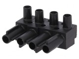 Conector regletă deconectabilă ST18 neagră