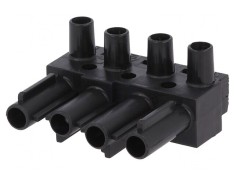 Conector regletă deconectabilă ST18 neagră foto