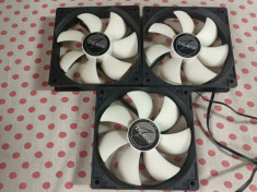 3 x Cooler, Ventilator Zalman 120 mm. foto