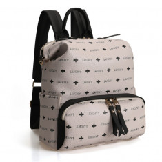 Rucsac, Lucky Bees, 910 White, piele ecologica, alb