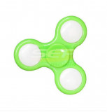 Fidget Spinner cu LED Verde