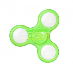 Fidget Spinner cu LED Verde