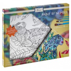 Set pictura pe numere, cu sasiu, Pantera, 40x50 cm