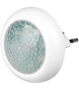 Lumina de noapte LED 1W alb rece 6400K cu detector de miscare PIR 5m