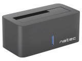 Stație de andocare NATEC USB 3.0 pentru HDD și SSD, cu LED, PnP și Hot Swap, neagră