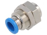 Racord Push-In Filetat Alamă Nichelată 0,95-6 bar