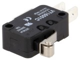 Micro&icirc;ntrerupător SNAP ACTION 14A/250VAC cu manetă și rolă HIGHLY ELECTRIC