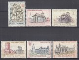 ROMANIA 1968 LP 686 MONUMENTE ISTORICE SERIE MNH