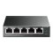 Switch 4 x RJ45 Gigabit PoE, 1 x RJ45 Gigabit, Buget PoE 65W, Easy Smart Managed - TP-Link TL-SG105PE