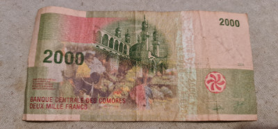 Insulele Comore - 2000 francs 2005. foto