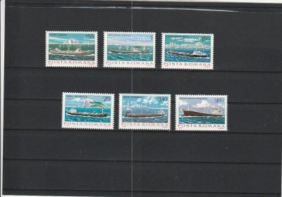 ROMANIA 1979 LP 988 NAVE MARITIME DE MARE TONAJ SERIE MNH NESTAMPILATA foto