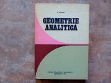 GEOMETRIE ANALITICA de RADU MIRON , 1976