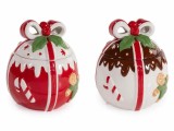 Cumpara ieftin Set 2 Borcane Craciun ceramica multicolora &Oslash; 13,5 cm x 16 H
