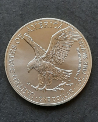 1 Dollar &amp;quot;Silver Eagle&amp;quot; New Reverse, 2021, U.S.A. - A 3024 foto