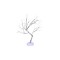 Lampa de veghe LED eMazing model copac, realizata din cupru, incarcare baterii si USB, culoare alb cald