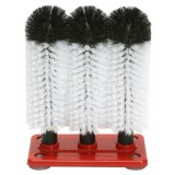 Set perii spălare pahare Profi GR-3 3x24cm, curățare profesională pahare și becheruri