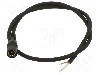 Cablu alimentare DC, cabluri, DC 5,5/2,1 soclu, negru, 0,5m, WEST POL - S21-TT-C050-050BK