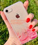 Husa iPhone XR TPU+PC Glitter Premium - Model 04 - Protectie Stralucitoare
