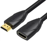 CABLU video prelungitor Vention, HDMI(M) la HDMI(T), 3m, rezolutie 4K la 60Hz, PVC, negru, &amp;quot;VAA-B06-B300&amp;quot; (timbru verde 0.08 lei) - 69227947