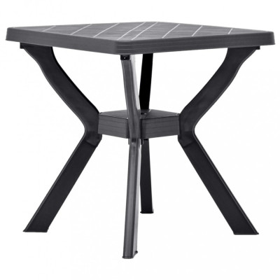 vidaXL Masă de bistro, antracit, 70 x 70 x 72 cm, plastic 48801 foto
