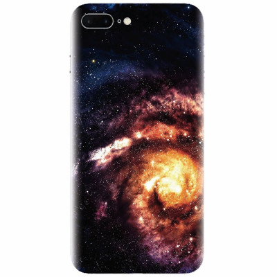 Husa silicon pentru Apple Iphone 8 Plus, Spiral Galaxy Illustration foto