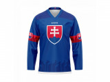 Echipa națională de hochei tricou de hochei blue Slovakia - dětsk&yacute; XS