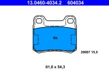 Placute Frana ATE 13.0460-4034.2 Mercedes-Benz 124 Coupe, Limuzina, 190, C-Class, E-Class, E-Class Coupe