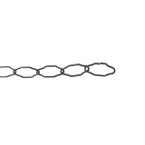 Lant din otel, Vormann, pentru uz casnic / delimitari, cu za rectangulara, bronz, 2.8 mm