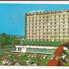 Carte Postala veche Romania - Cluj - Hotel Napoca , Circulata 1976