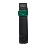 Etui de piele TG12 negru-verde, pentru 1 instrument de scris, Pelikan