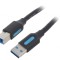 Cablu USB 3.0 A-B Nichelat 1.5m Negru
