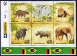 BRAZILIA 2016 FAUNA ANIMALE SALBATICE DIN ZAMBIA, Nestampilat