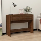 Cumpara ieftin Măsuță consolă, stejar maro, 100x39x75 cm, lemn prelucrat